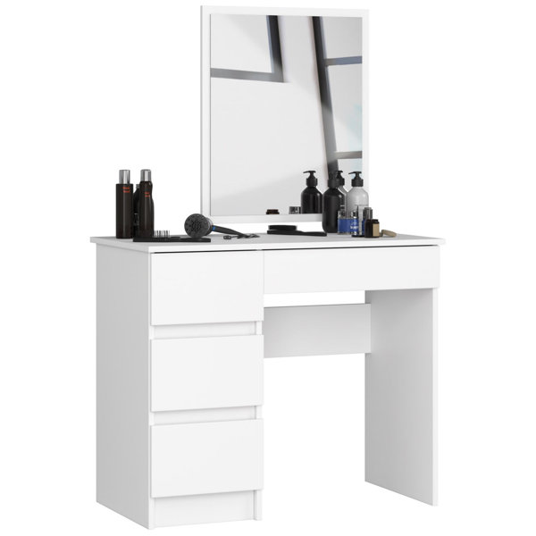 17 Stories Hignite Dressing Table with Mirror Wayfair.co.uk